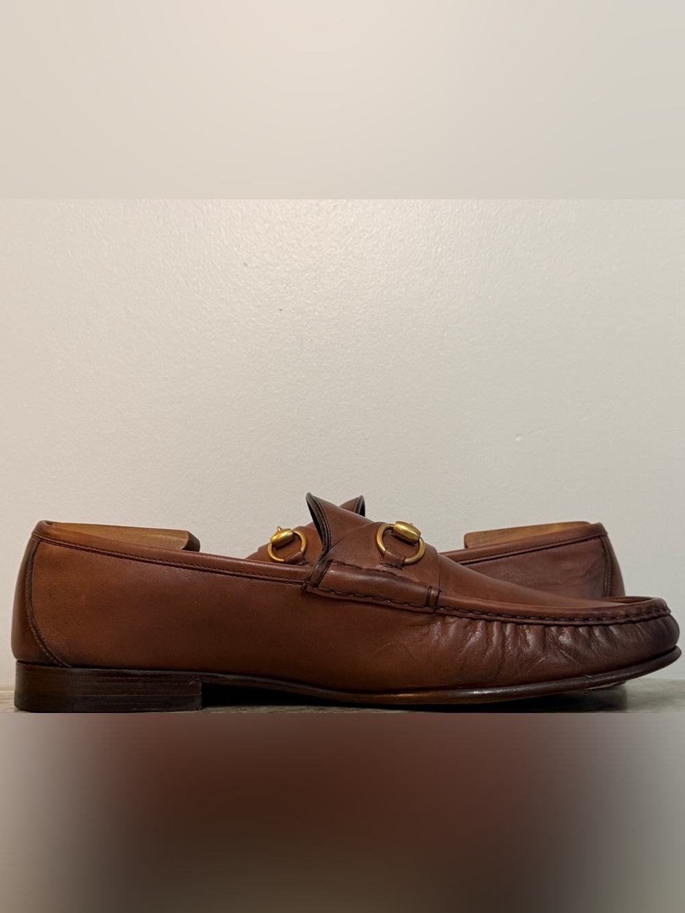 GUCCI 1953 Horsebit Leather Loafer Brown 13 / 13.5 US $1000 Brixton Jordaan - Picture 4 of 10